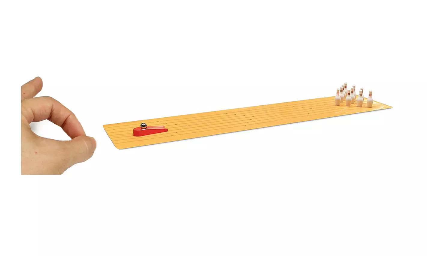 Desktop Miniature Bowling Game Set Bowling Alley Action Ideal Gift Kids - Primary Image