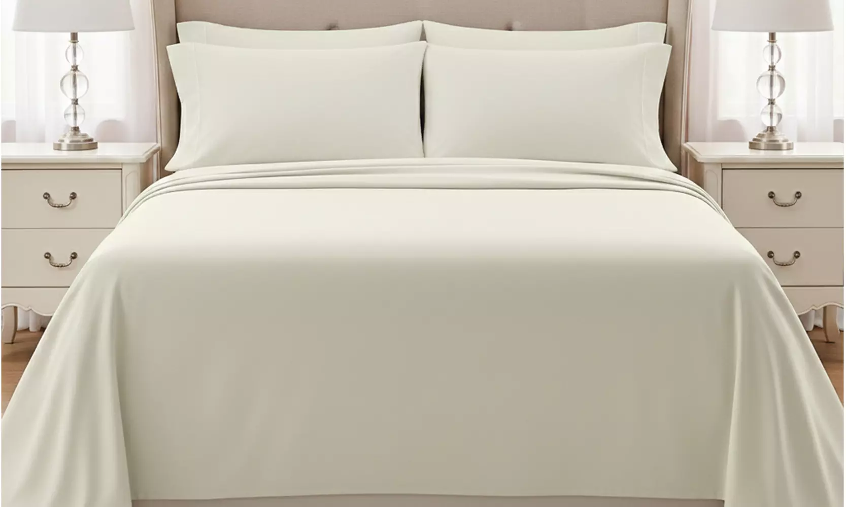 Luxury Home 6-Piece Microfiber Bed Sheet Set