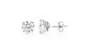 Lab Grown Diamond Stud Earrings Round in 14K Gold With Butterfly Push Backs
