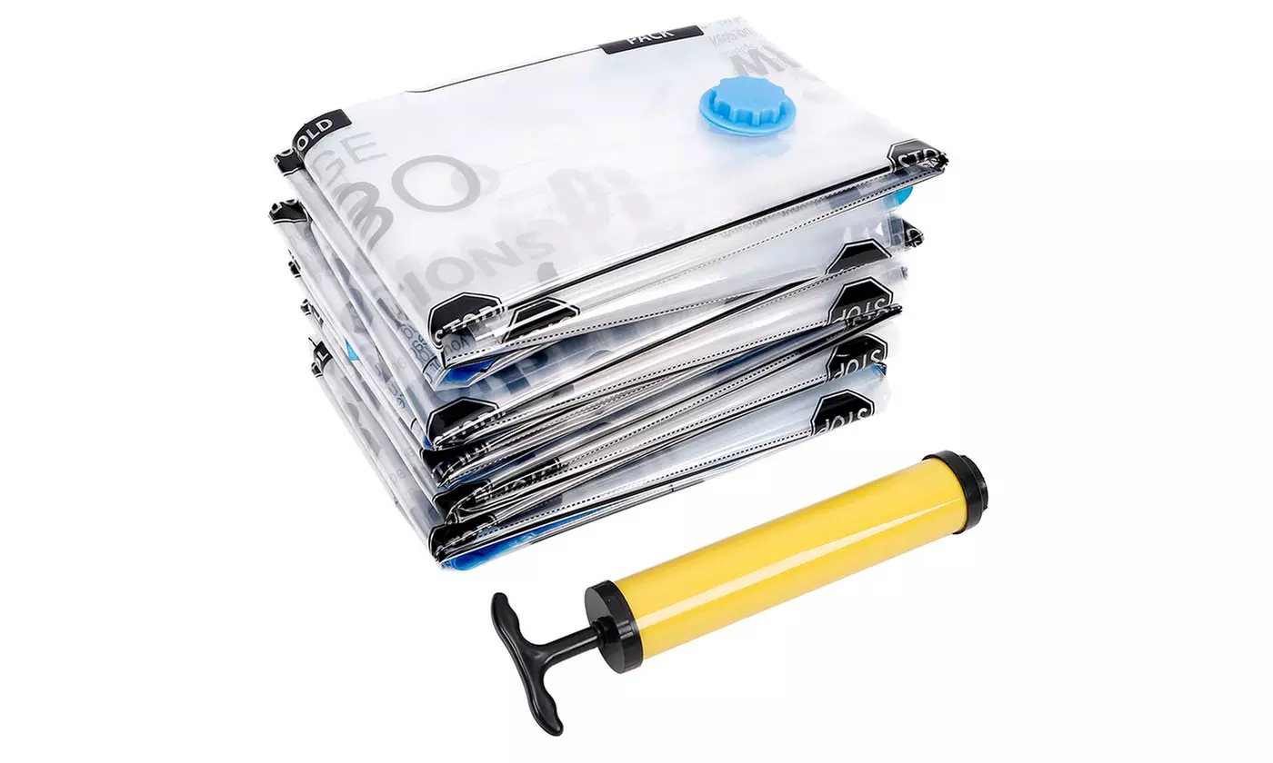 Tiergrade Vacuum Storage Bags - 10 sets 30" x 40" Jumbo size include manual pump - Primary Image