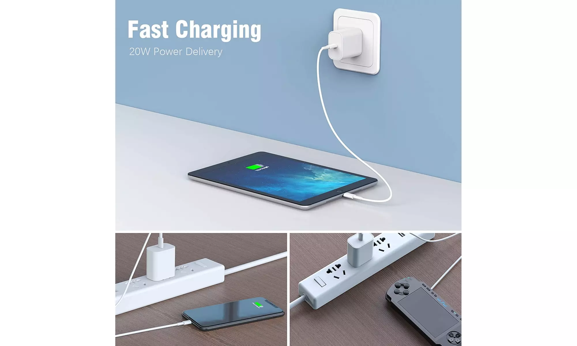 iPhone 12 Charger Block MFI Certified 2Pack 20W Fast USB C Wall Charging - Second Medium