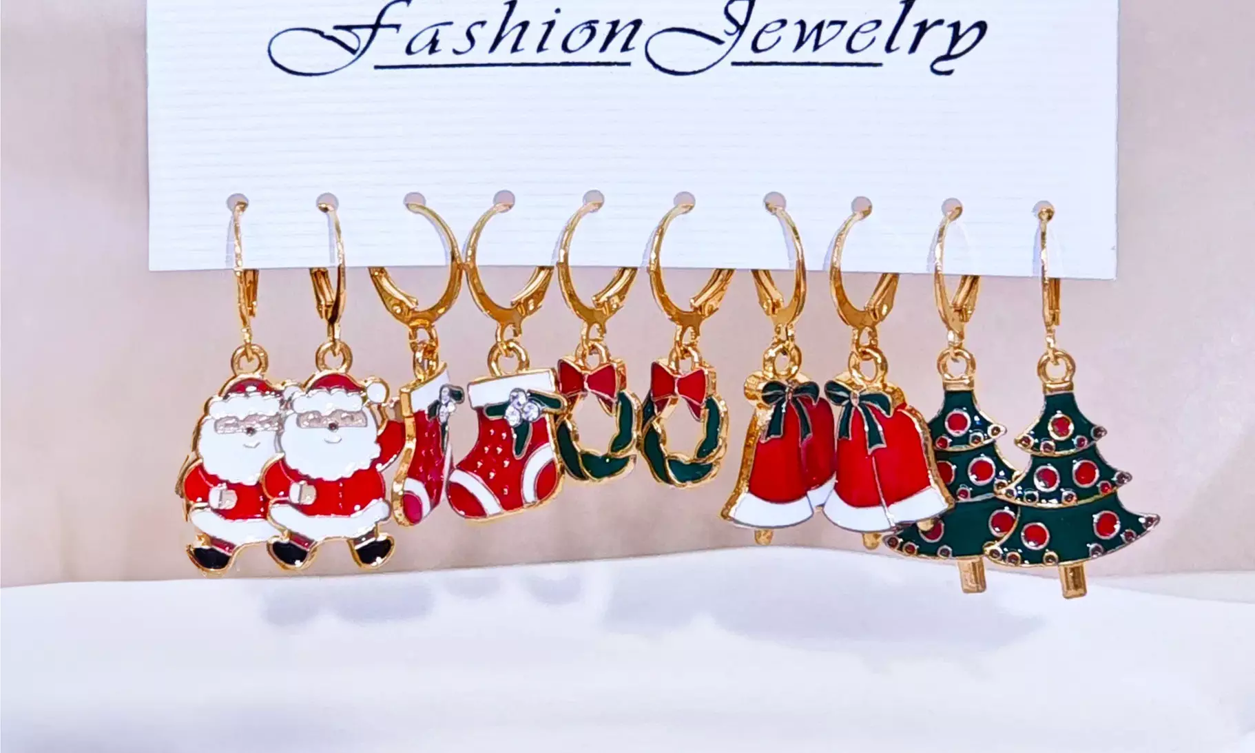 5 or 20-Pair Christmas Drop Dangle Earrings 