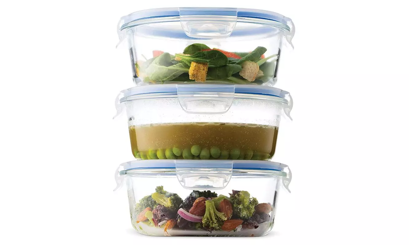 Oven-Safe Round Glass Food Storage Meal Prep Containers 32 Ounce(6- or 12-Piece) - Primary Image