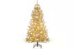 Costway Pre-Lit Artificial Christmas Tree with Branch Tips | Warm White LED Lights | Easy Setup & Home Decor - Second Medium
