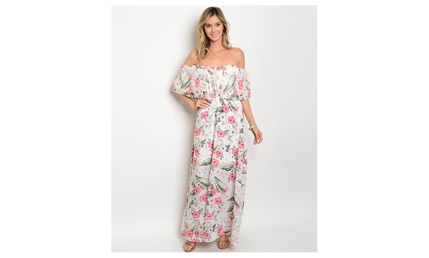 groupon floral maxi dress