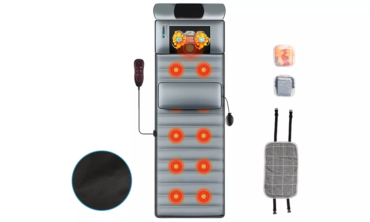 iMounTEK Full Body Electric Massage Mat with Heat Vibration Massage Pad Cushion