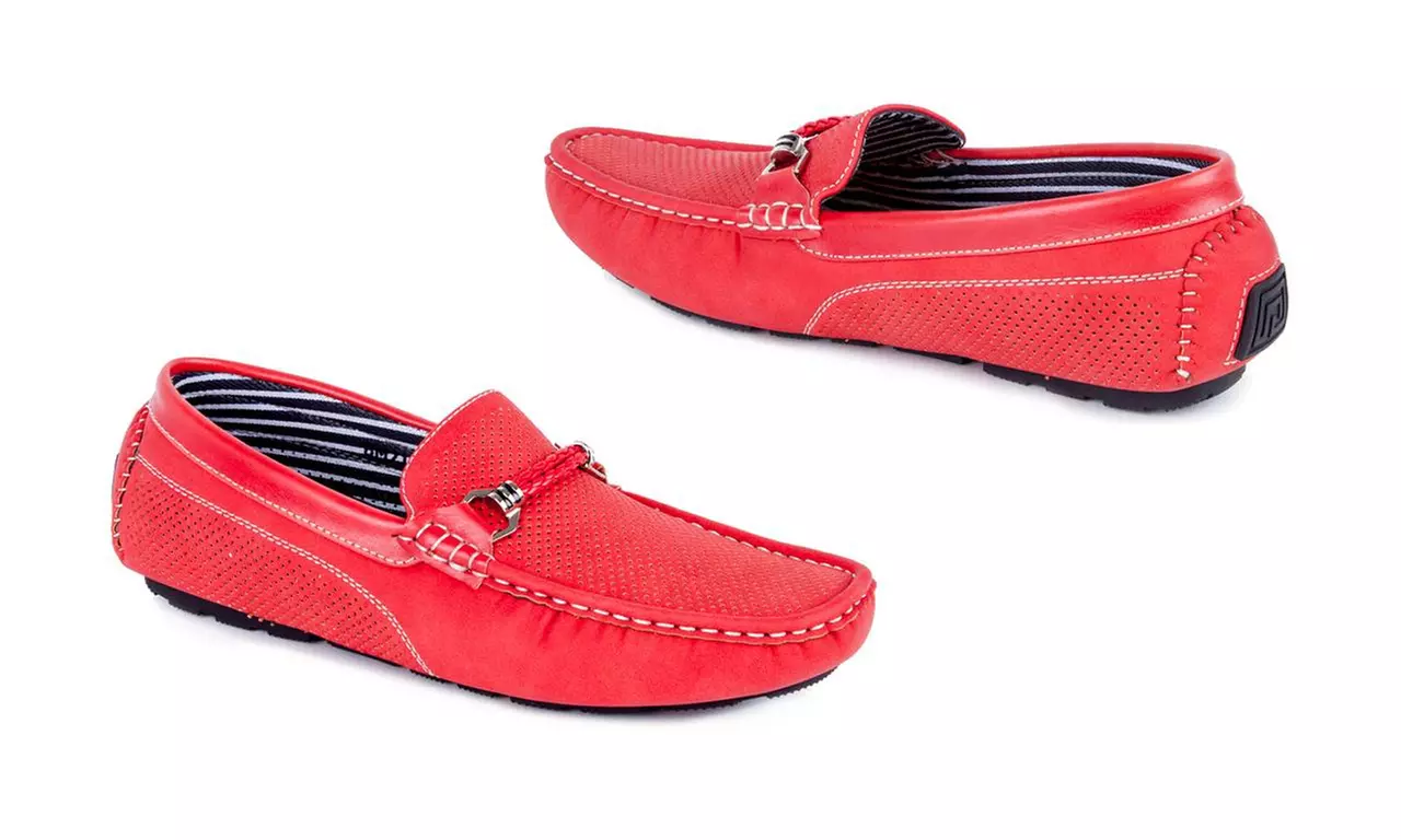 Miko Lotti Men's Driving Shoes with Buckle