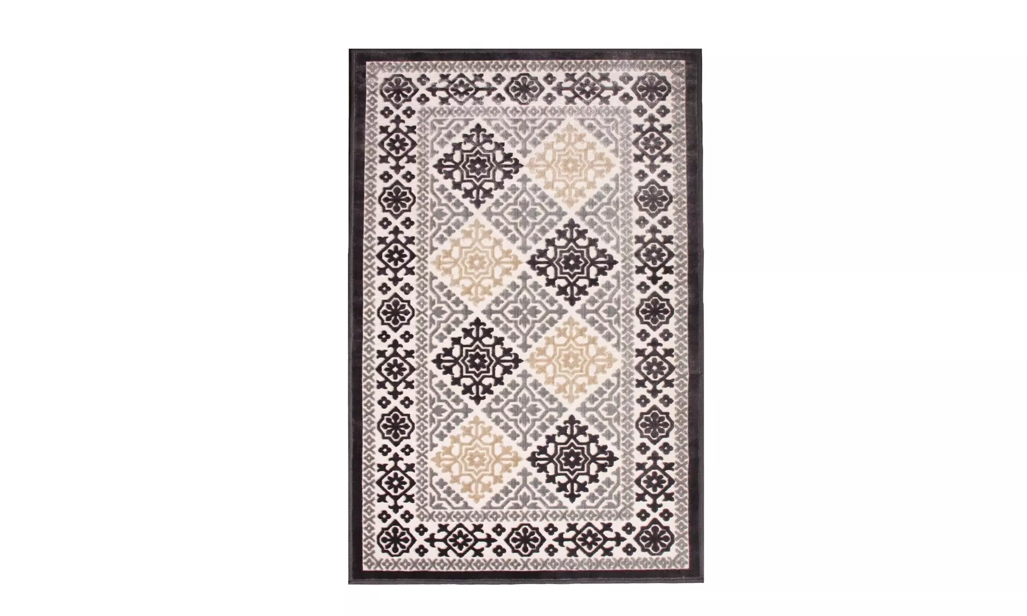 Superior Oriental High Low Bohemian Floral Medallion Door Mat Large Area Rug - Primary Image