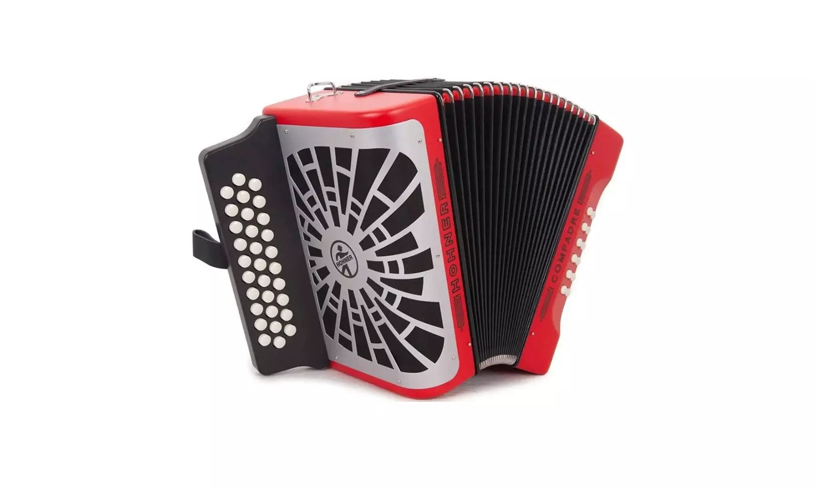 Hohner Compadre EAD Accordion (Red) with Gig Bag - Primary Image