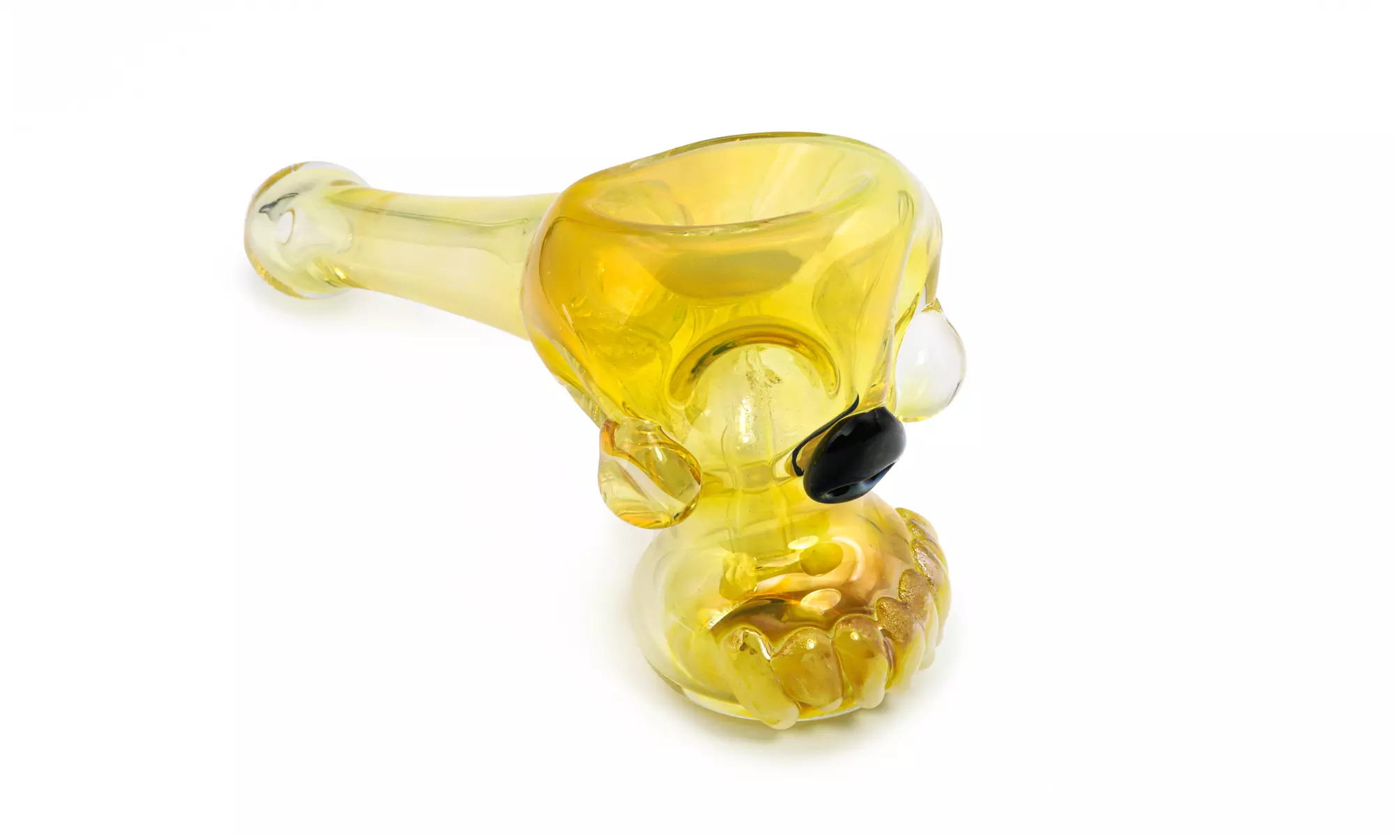 Bone Head Skull Glass Hand Pipe - Primary Image