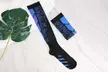 6 Pairs Knee-High Graduated Compression Socks 15-20 mmHg for Nurses Running - Second Medium