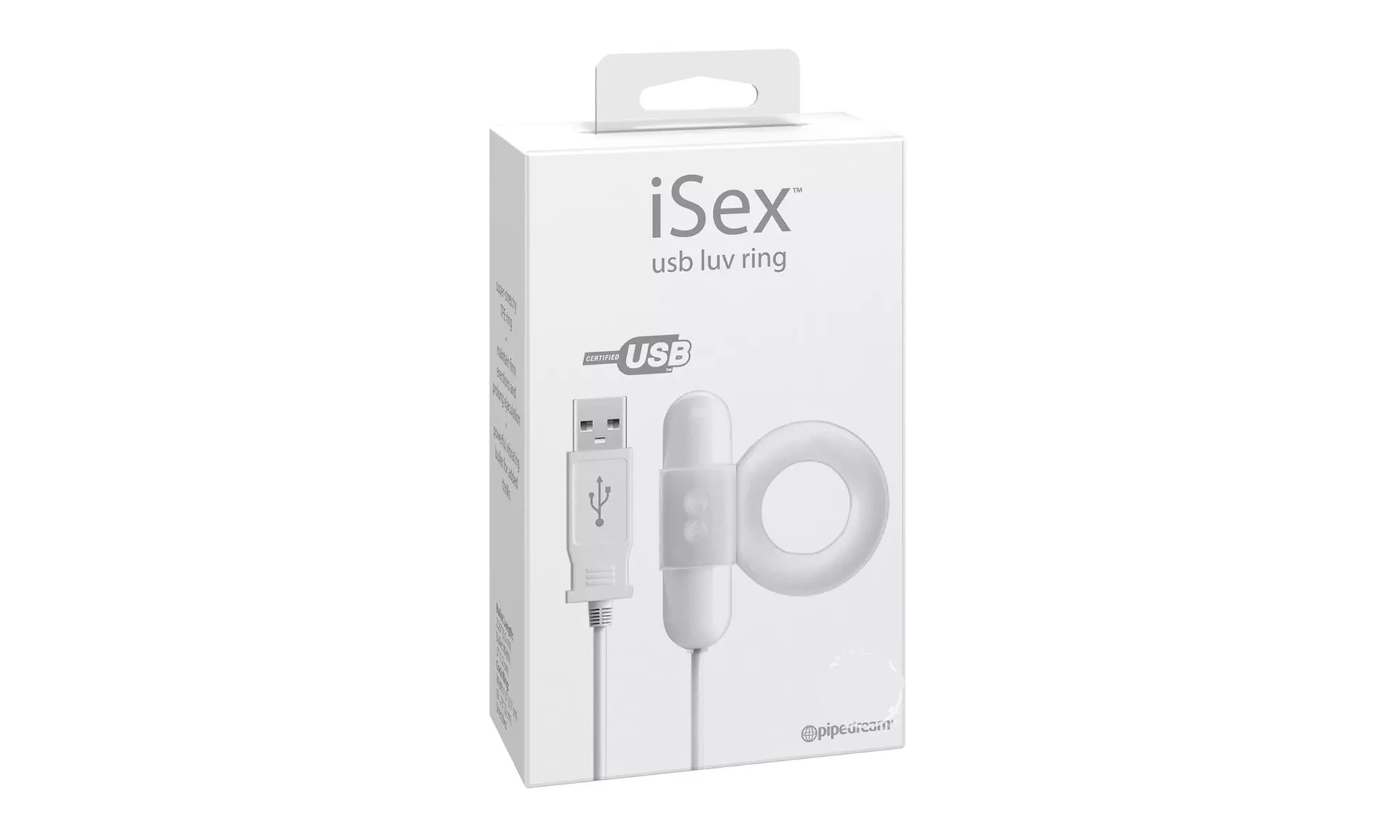 Isex Usb Luv Ring C-ring White - Second Medium