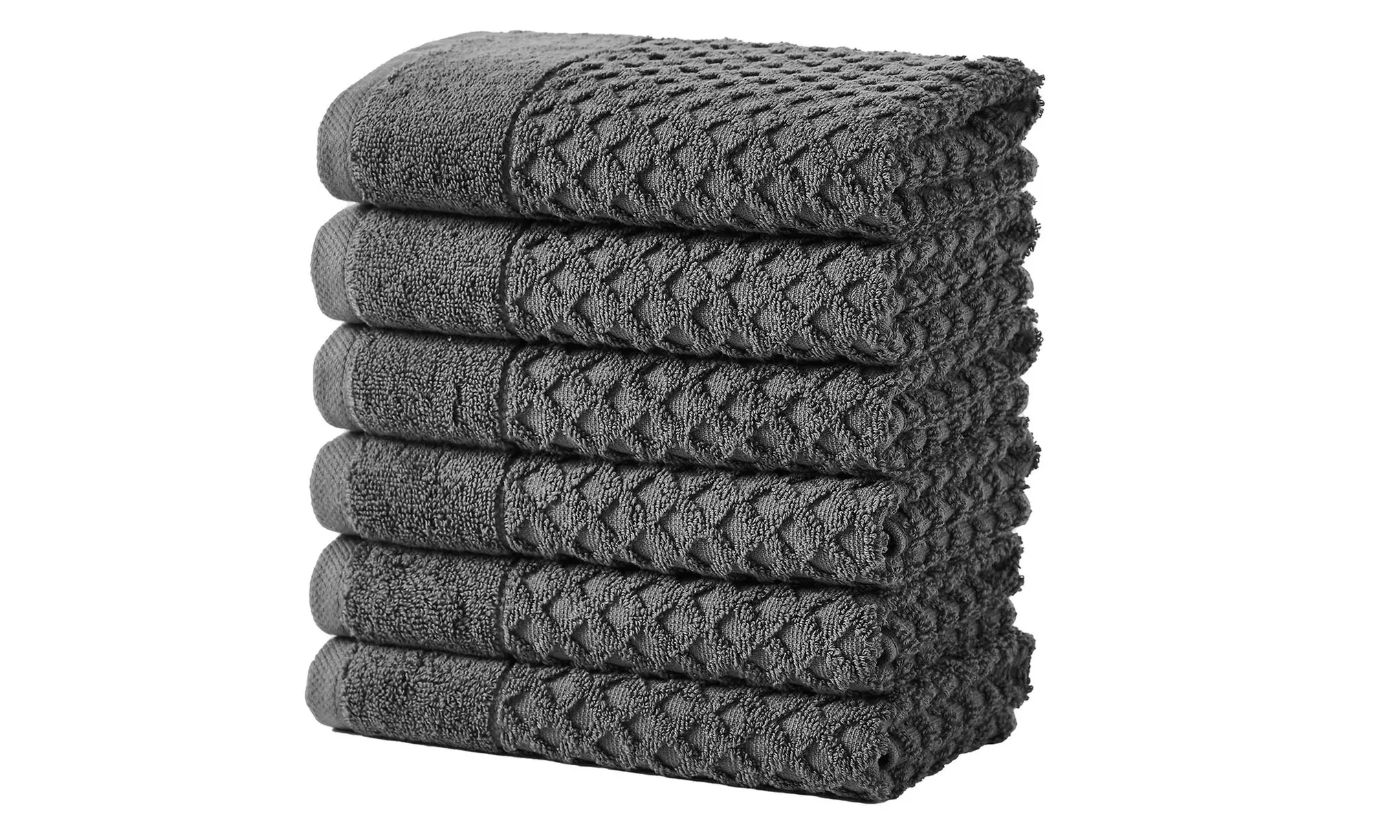 Ultra-Soft 100% Cotton Diamond Waffle Bath Towels