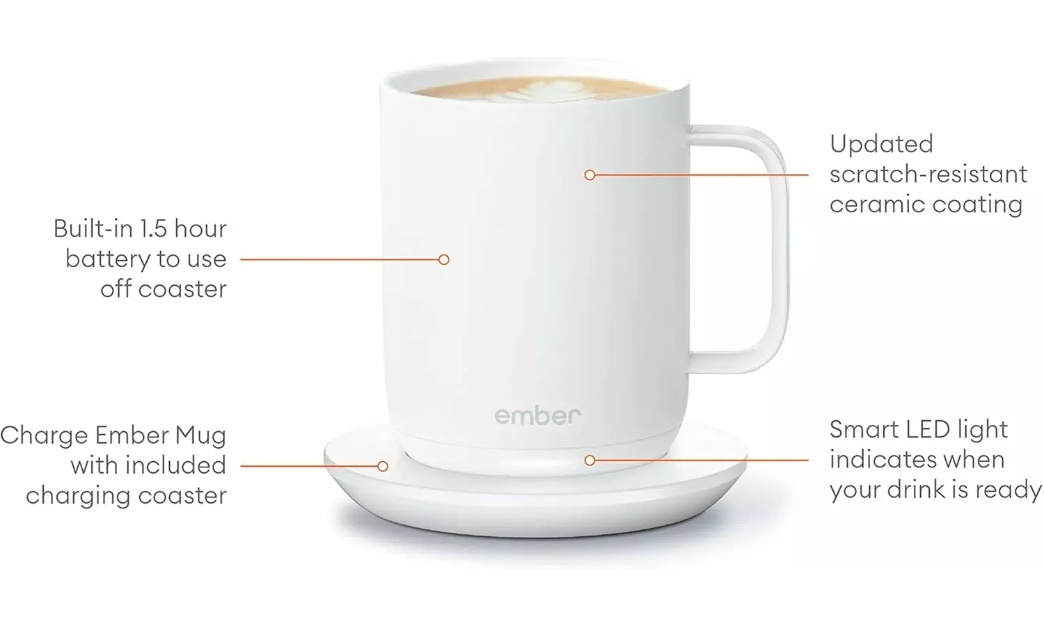 Ember Temperature Control Smart Coffee Mug 2, 10oz or 14oz