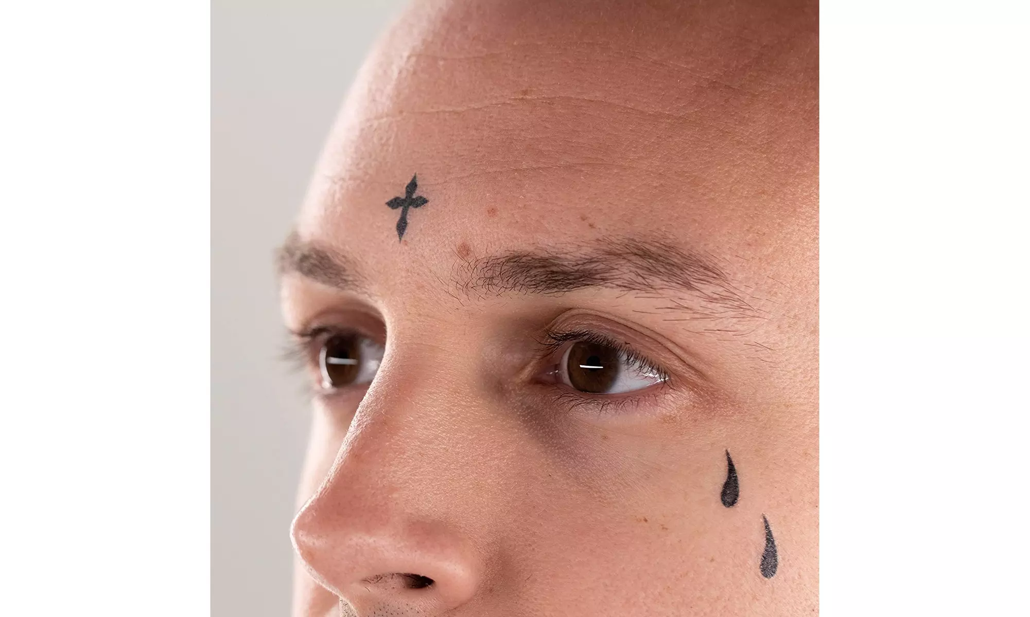 Thug Ink Temporary Tattoos -Volume I -10 Temporary Tattoos Face Tattoos Teardrop - Primary Image