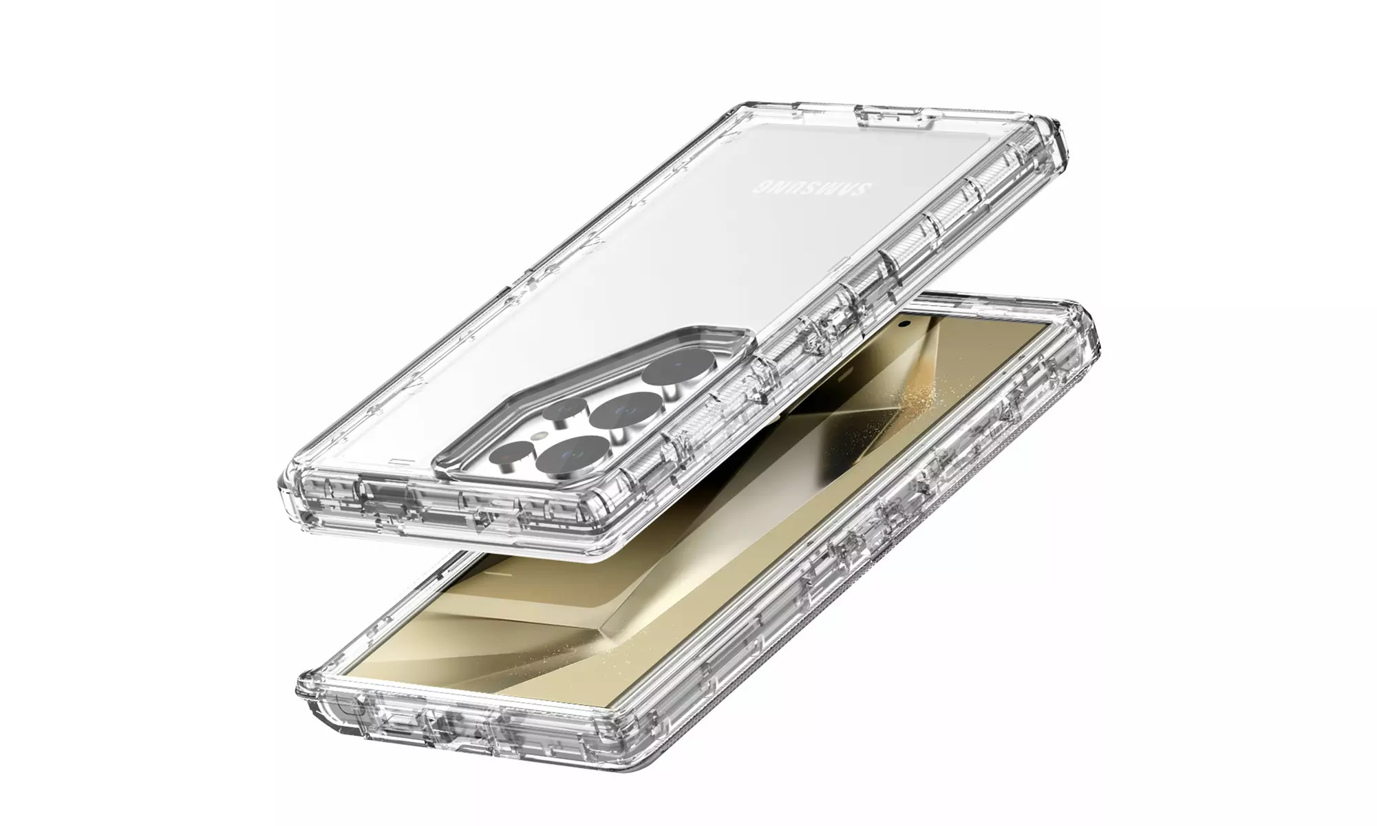 For Samsung Galaxy S24 Ultra/S24 Plus Shockproof Protective 3 Layer Hard Case