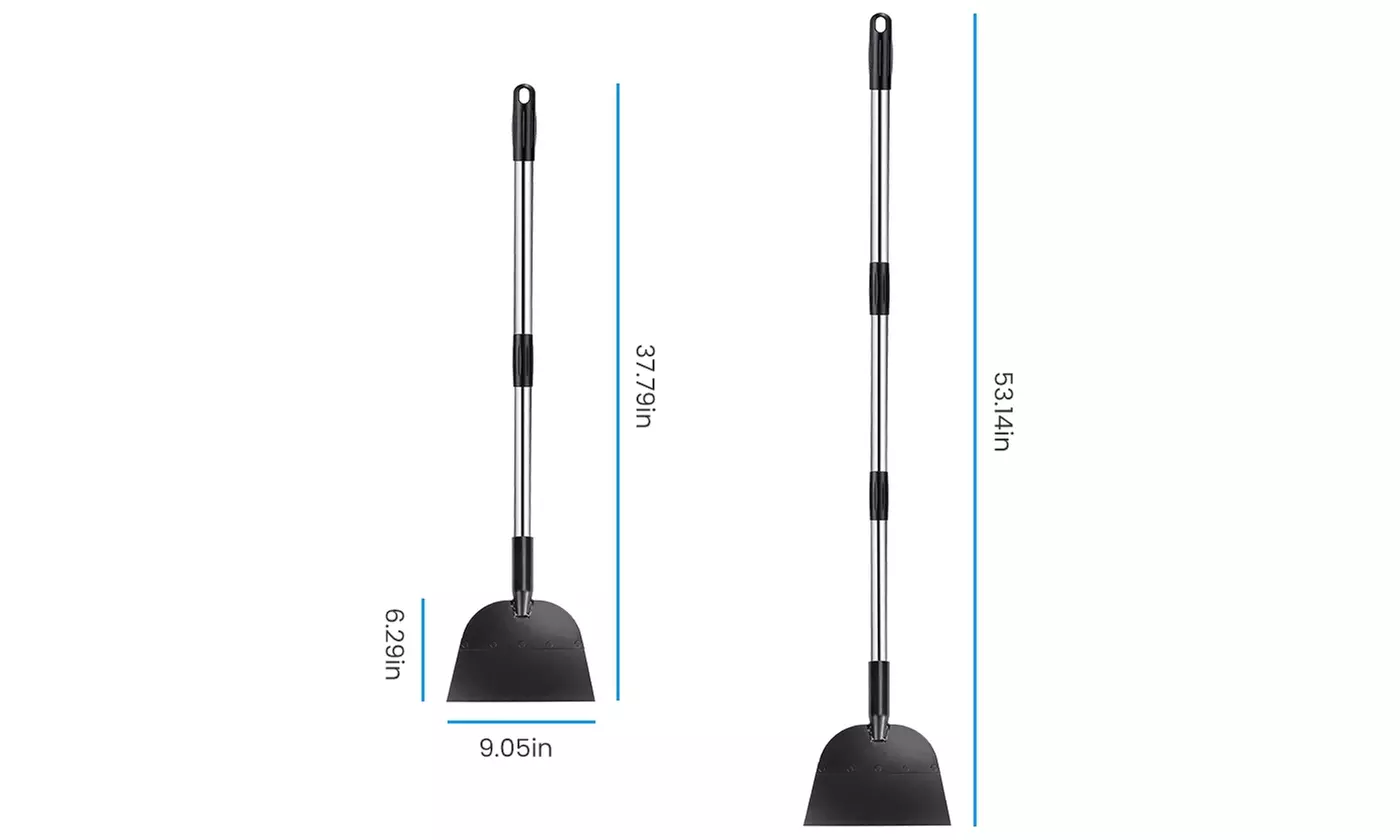 iMounTEK 54" Flat Snow Shovel & Ice Scraper with Manganese Steel Ice Chopper