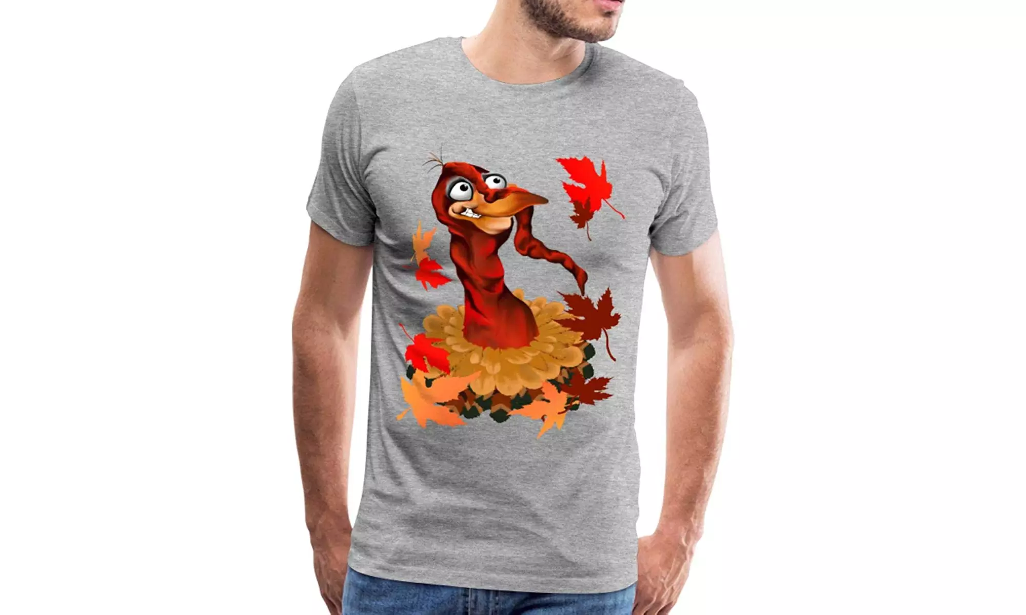 Thanksgiving Turkey Men's Premium T-Shirt - Primary Image
