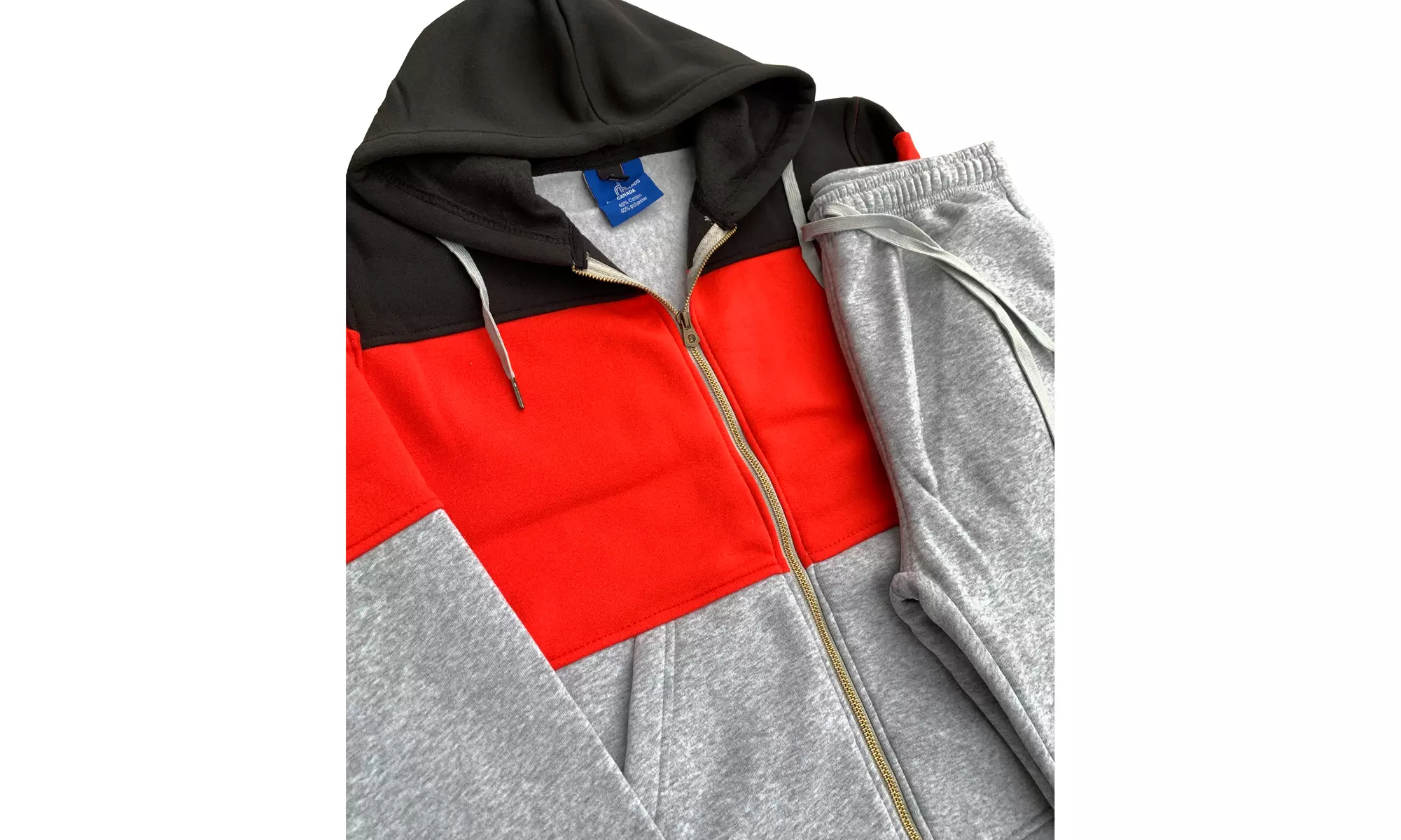 Women's 2-Piece Fleece Sweatsuit Jogger Colorful Sweat Jacket & Sweatpants 