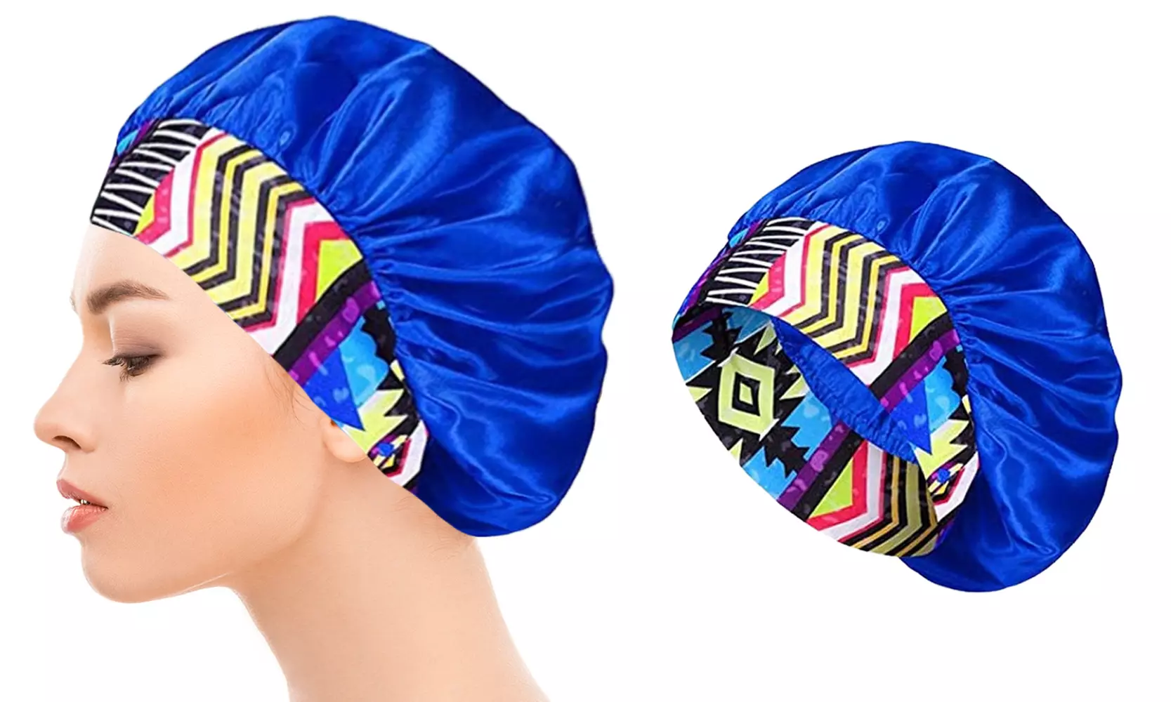 Women's Large Luxurious Silky Satin Sleeping Bonnet Headband Scarf