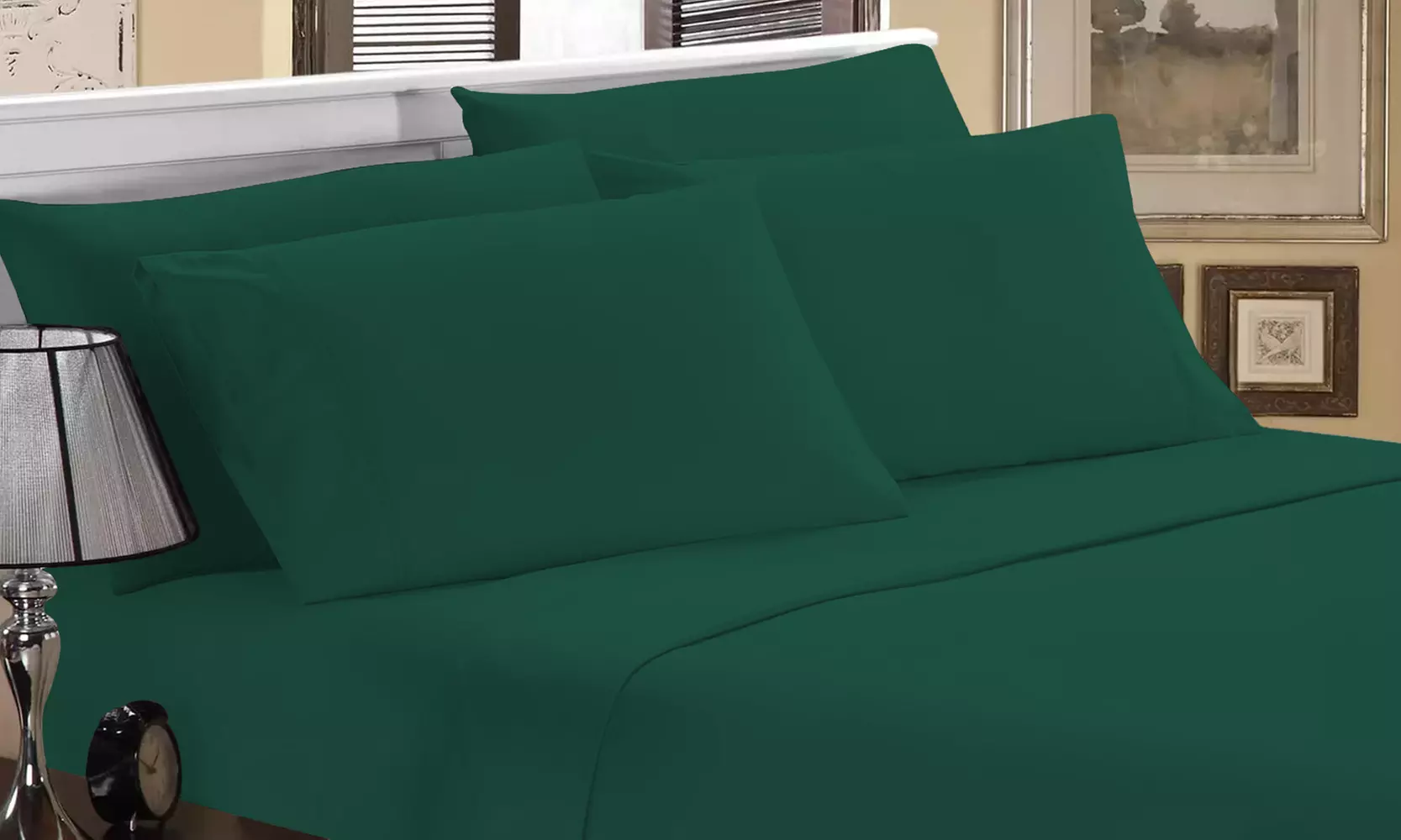 Luxury Home 1800 Series Super Soft Bamboo-Blend Sheet Set (6-Piece)