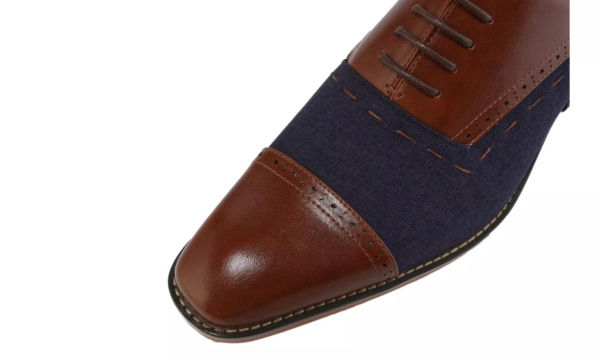 Gino Vitale Lace-Up Cap Toe Oxford