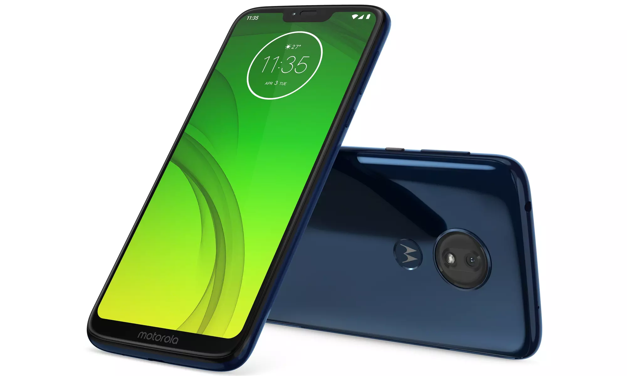 Motorola G7 Power 64GB GSM Nano-SIM Phone w/12MP Camera - Marine Blue - Primary Image