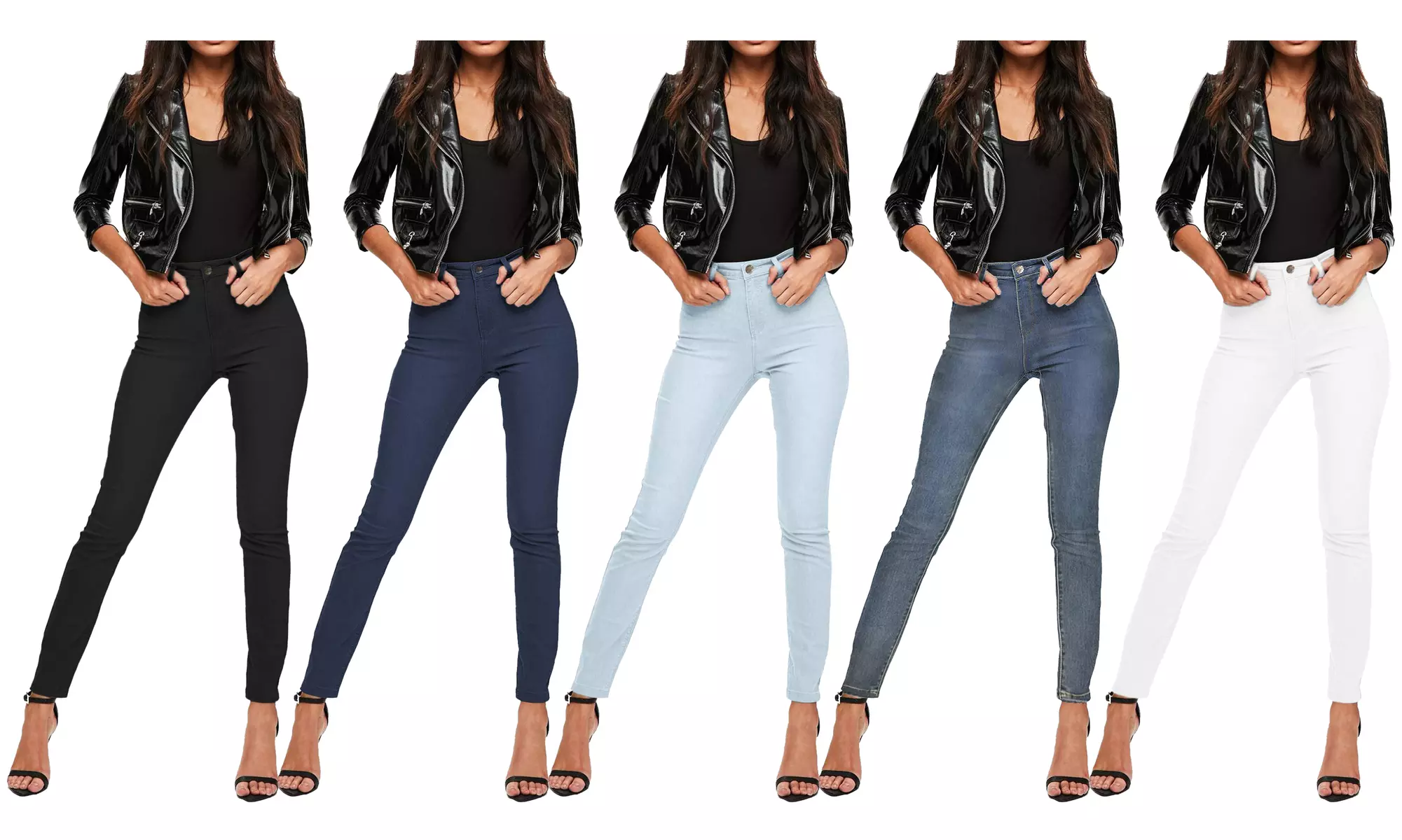 Women's 5 Pocket High Waisted Skinny Jeans - Primary Image