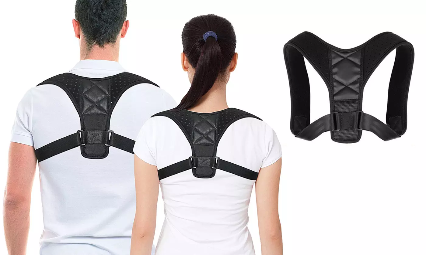 Posture Corrector for Men and Women Adjustable Back Straightener Support Brace - Primary Image