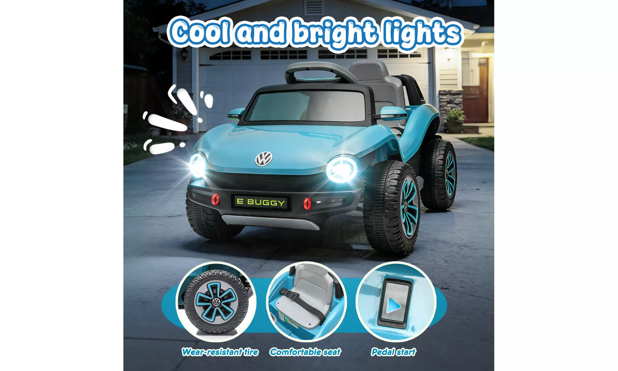 12V Kids Ride-On Six-Wheel Suspension Remote Control Car