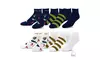 TeeHee Men's Golf Socks No Show Socks 6-Pairs Assorted