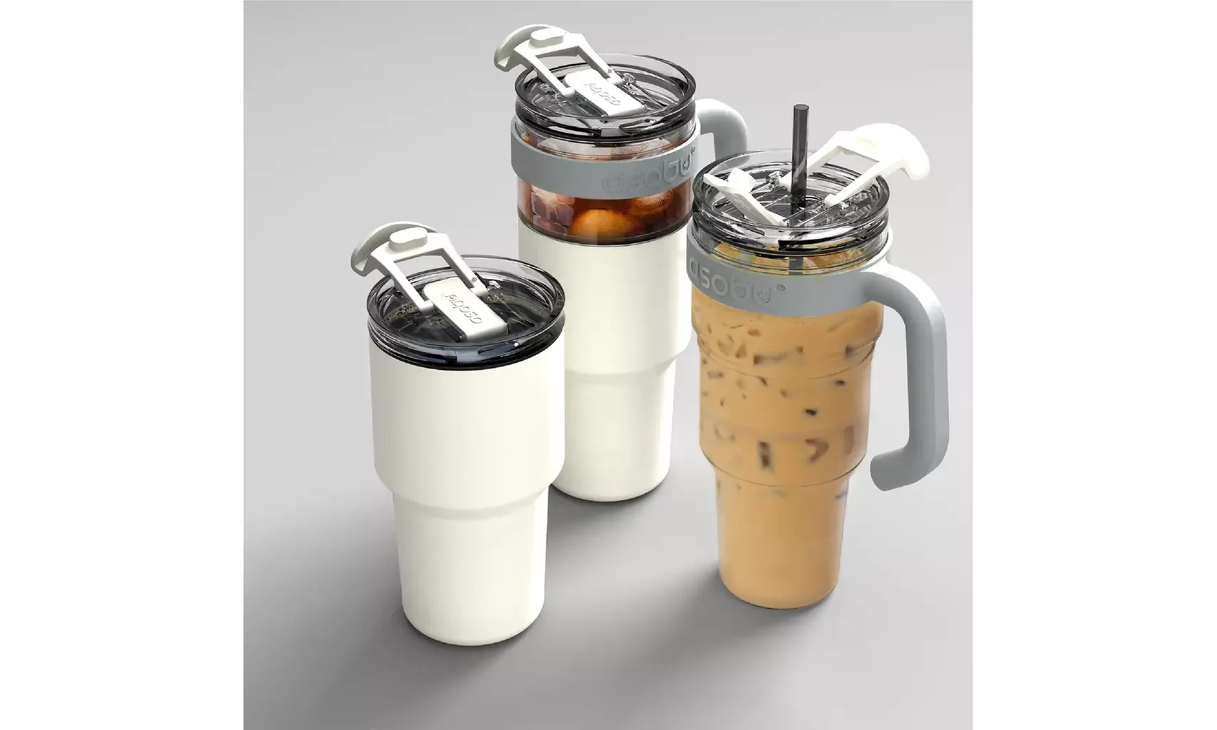 Asobu XL Explorer Tumbler Mug Stainless Steel Insulated Sleeve Over Tritan Mug