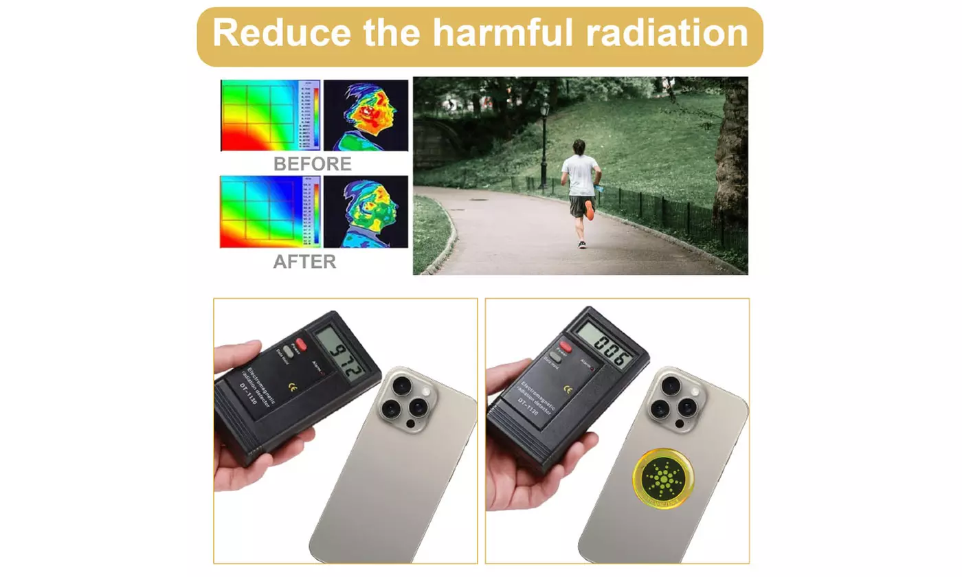 6PCS Quantum Anti Radiation Shield 5G Phones Laptops Stickers