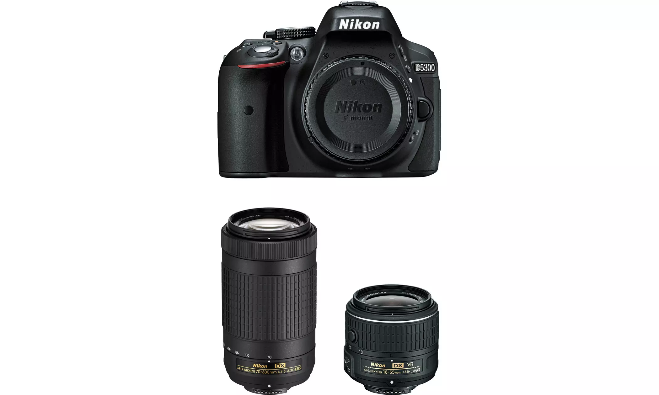 Nikon D5300 13303 Black Digital SLR Camera With 18-140mm Lens