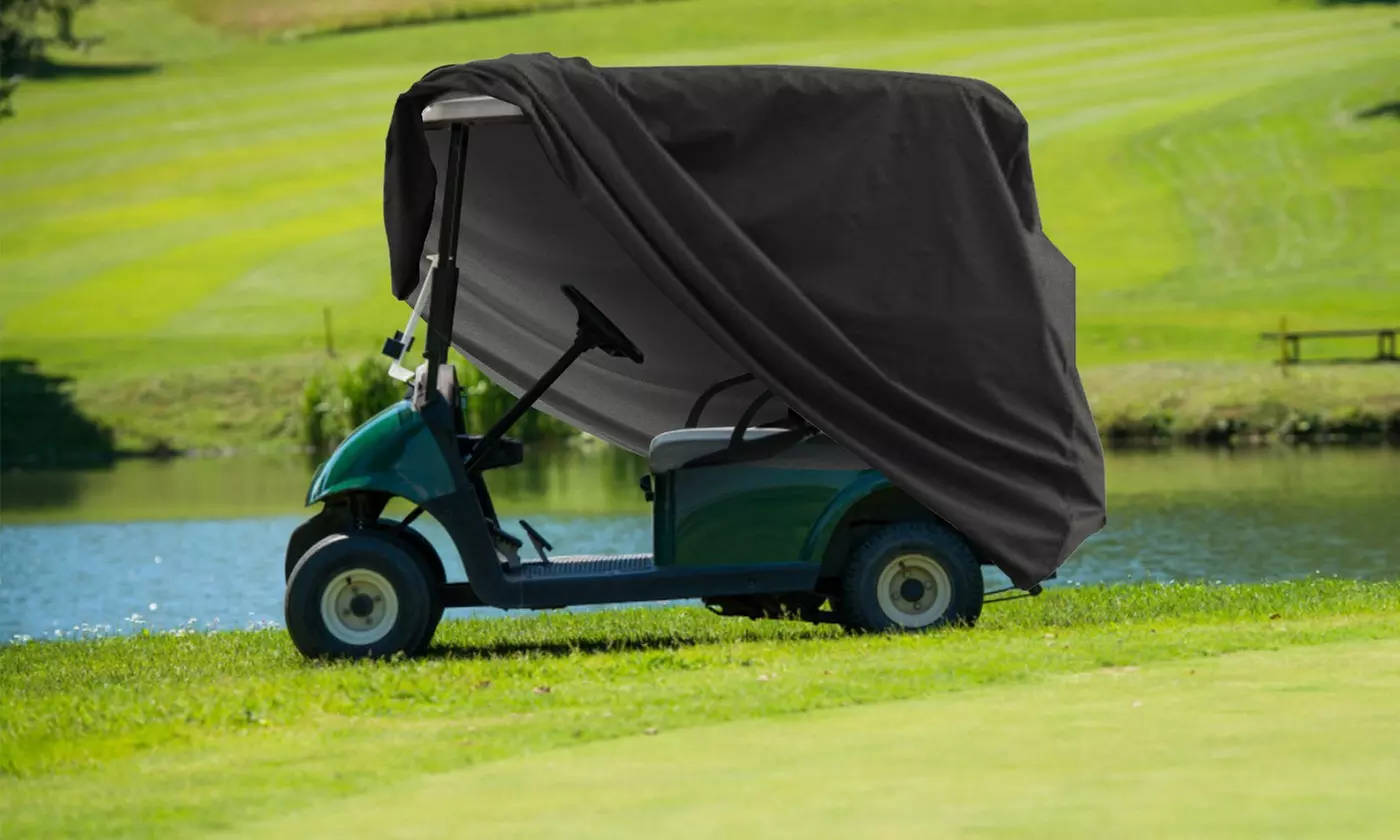 LakeForest 4-Passenger Weatherproof Golf Cart Cover for EZ-GO, Yamaha & Club Car