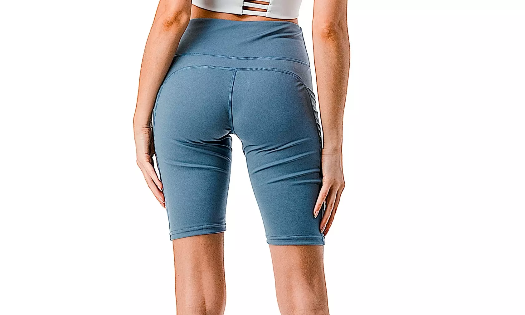 2-Pack Women's Biker Bermuda Shorts High Waisted Tummy Control Leggings 
