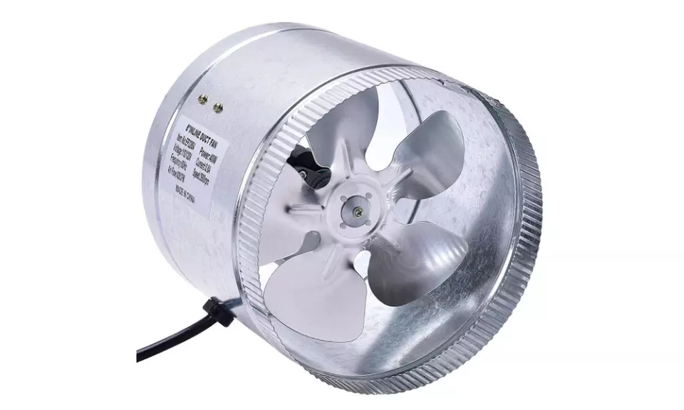 4" 6" 8" inch Inline Duct Booster Fan Blower Exhaust Ducting Cooling Vent Fan - Primary Image