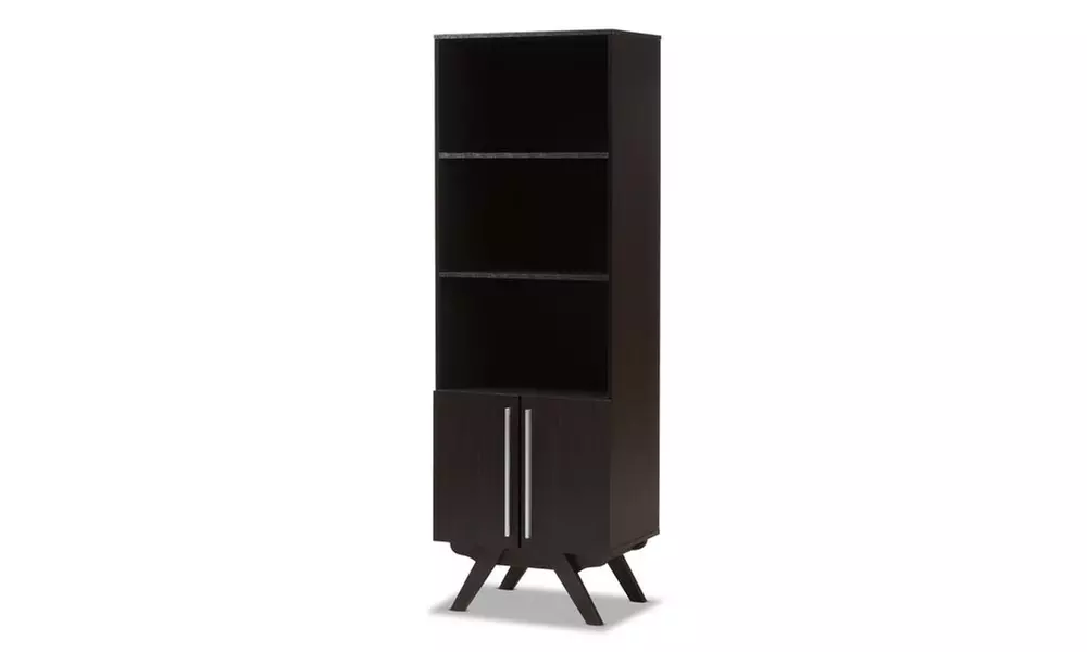 Closeout: Ashfield Mid-century Modern Wood Bookcase - Primary Image