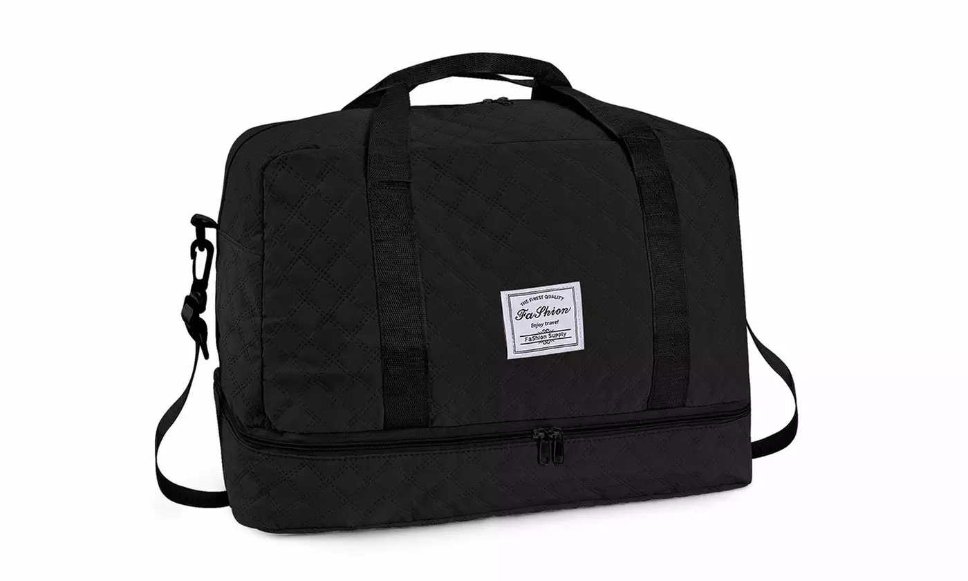 Travel Duffel Bag Weekender Bags Carry On Overnight Bag with Shoe Compartment