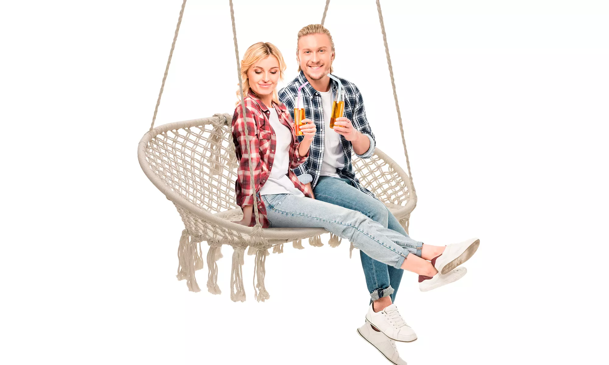Sorbus Hammock Chair Macrame Swing, Perfect For Indoor Outdoor Home Use - Primary Image