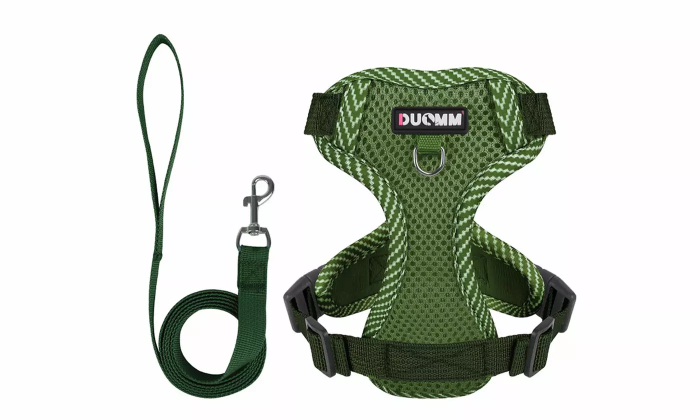 Soft Mesh Dog Harness Leash Set No-Chock Step-in Reflective Vest Harnesses