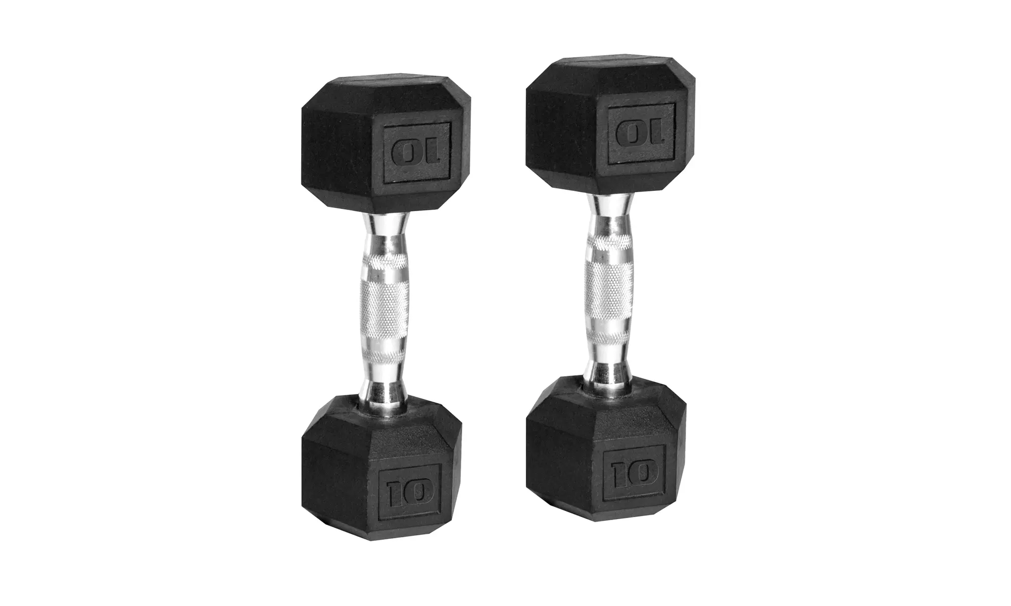 CAP Barbell Rubber-Coated Hex Dumbbells, Set of 2, 25lbs Total - Primary Image