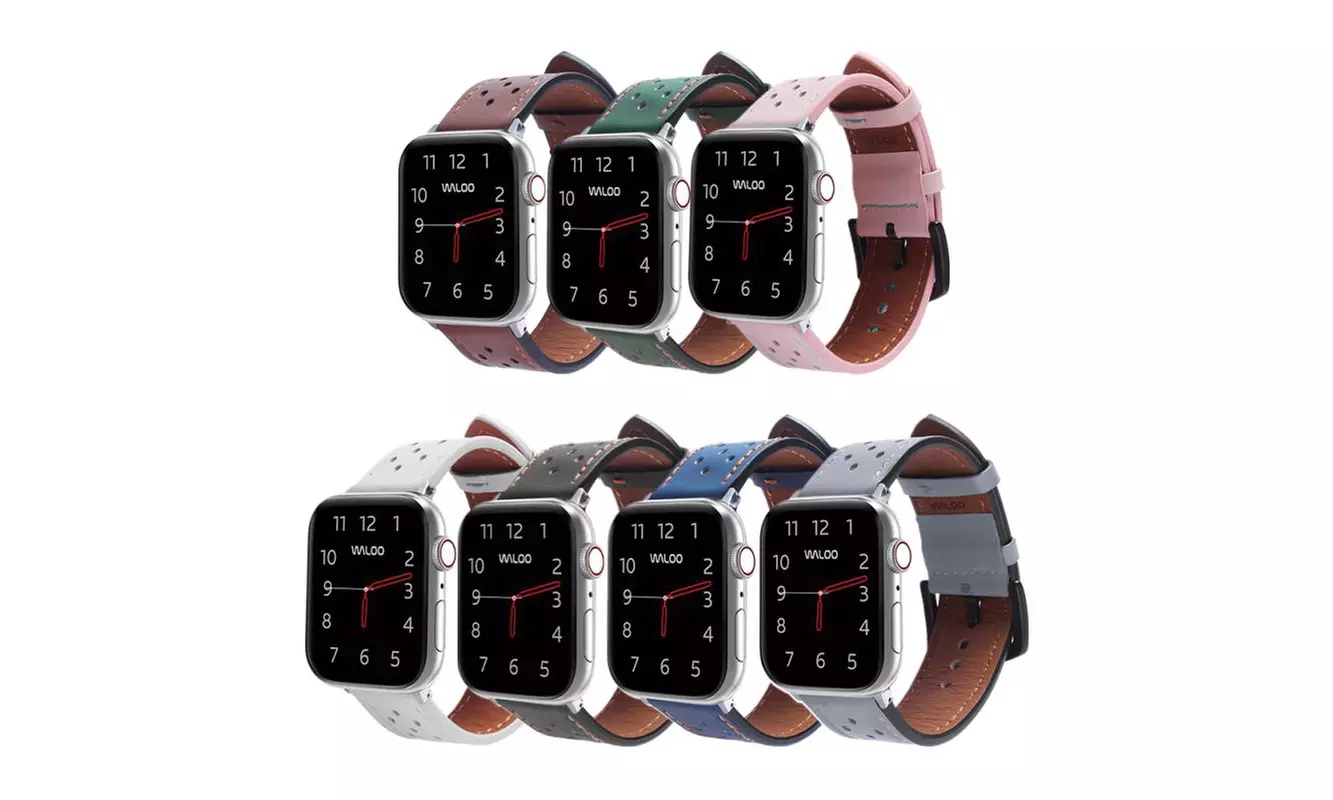 Breathable Leather Band for Apple Watch for All Series - Primary Image