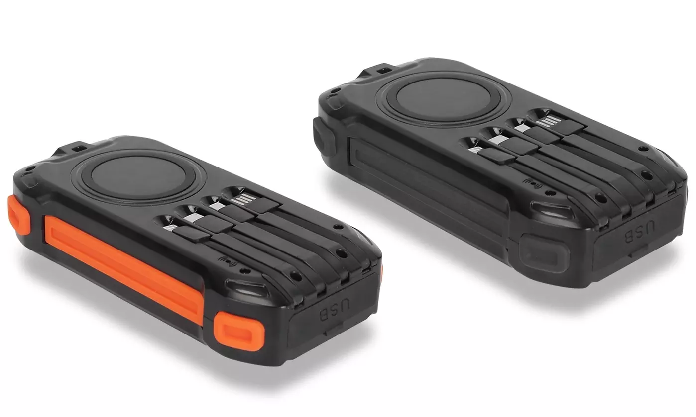 iMounTEK 49800mAh Solar Power Bank with 22.5W PD Fast Charging & Built-In Cables