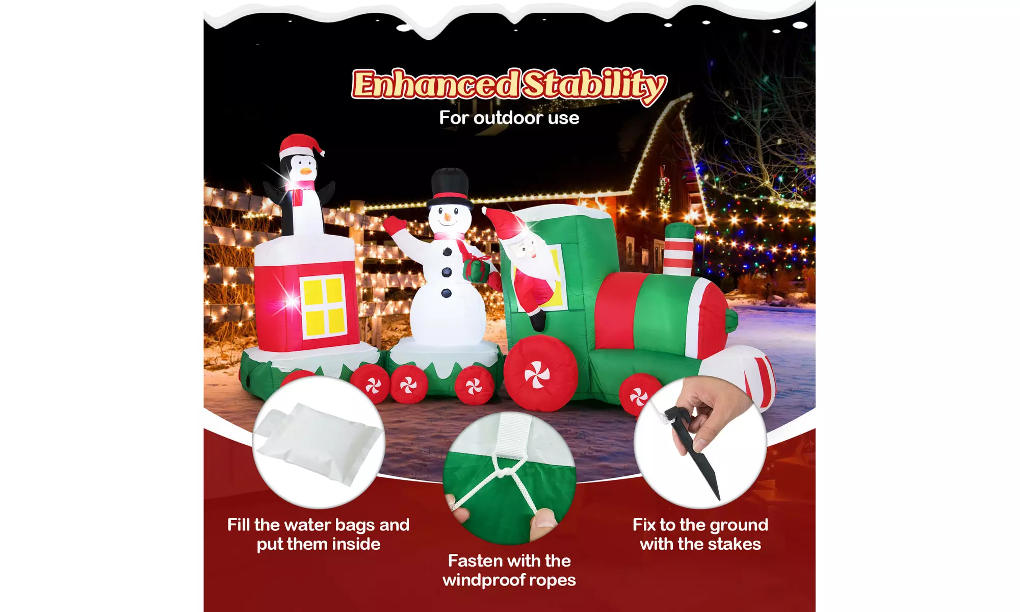 Costway Lighted Christmas-Themed Decor