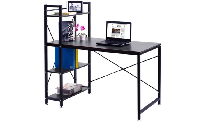 Up To 25 Off On Modern Computer Desk With 4 T Groupon Goods