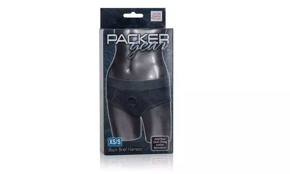 Packer Gear Black Boxer Brief Harness - Medium-Large - Second Medium