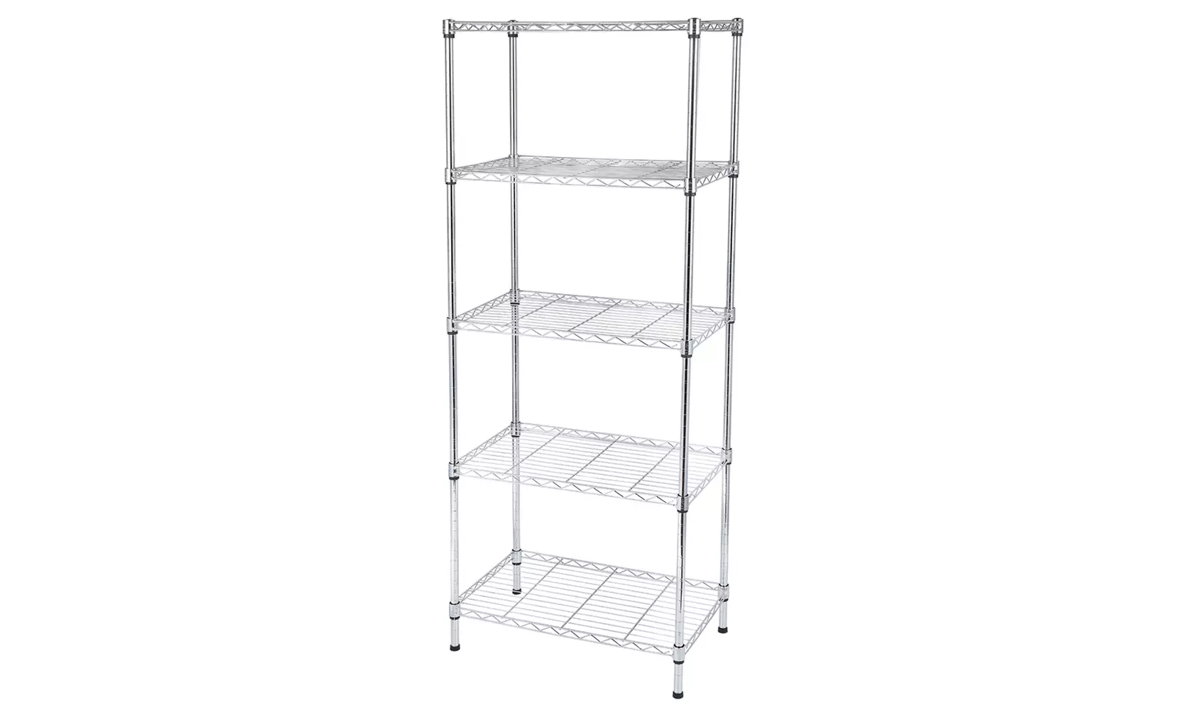 5-Shelf Adjustable Heavy Duty Storage Shelving Unit Black - Primary Image