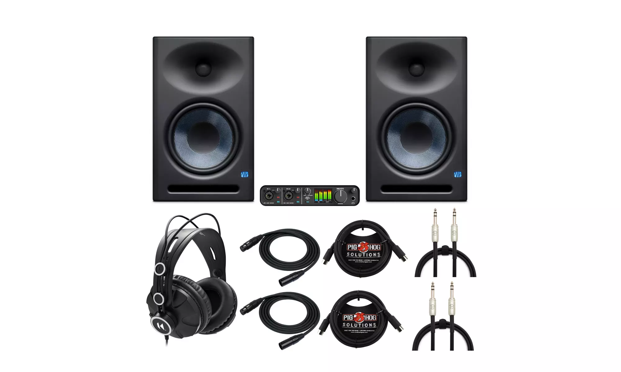 MOTU M4 Desktop 4x4 USB Type-C Audio/MIDI Interface with Studio Monitors Bundle - Primary Image