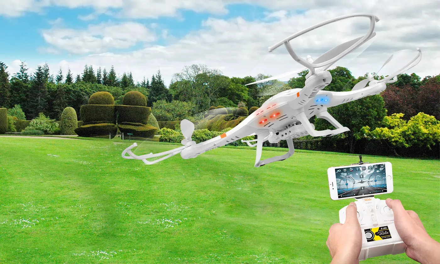 iRola 2.4GHz 6-Axis Gyro RC WiFi FPV Quadcopter Drone with HD Camera